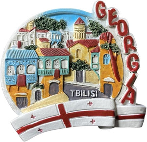Tbilisi Georgia Refrigerator Magnet Travel Souvenir 3D Fridge