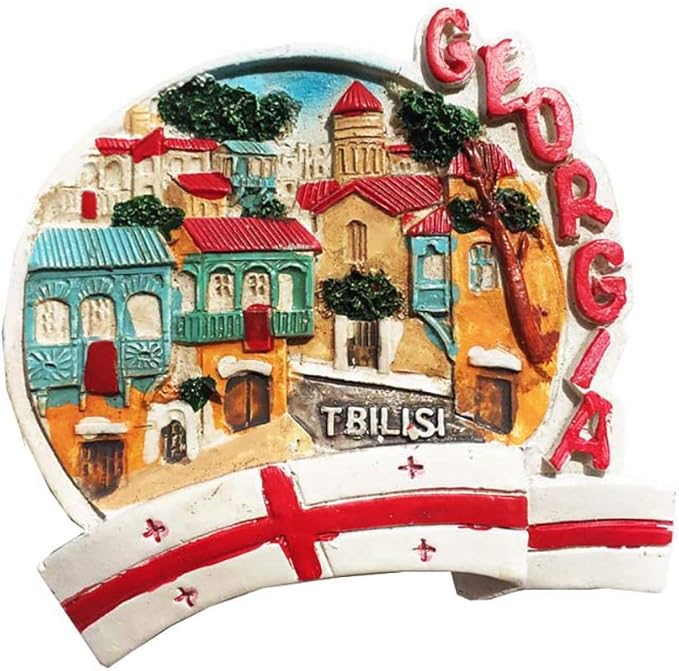 Tbilisi Georgia 3D Flag Souvenir Fridge Magnet